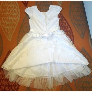 Girls white dress size 10